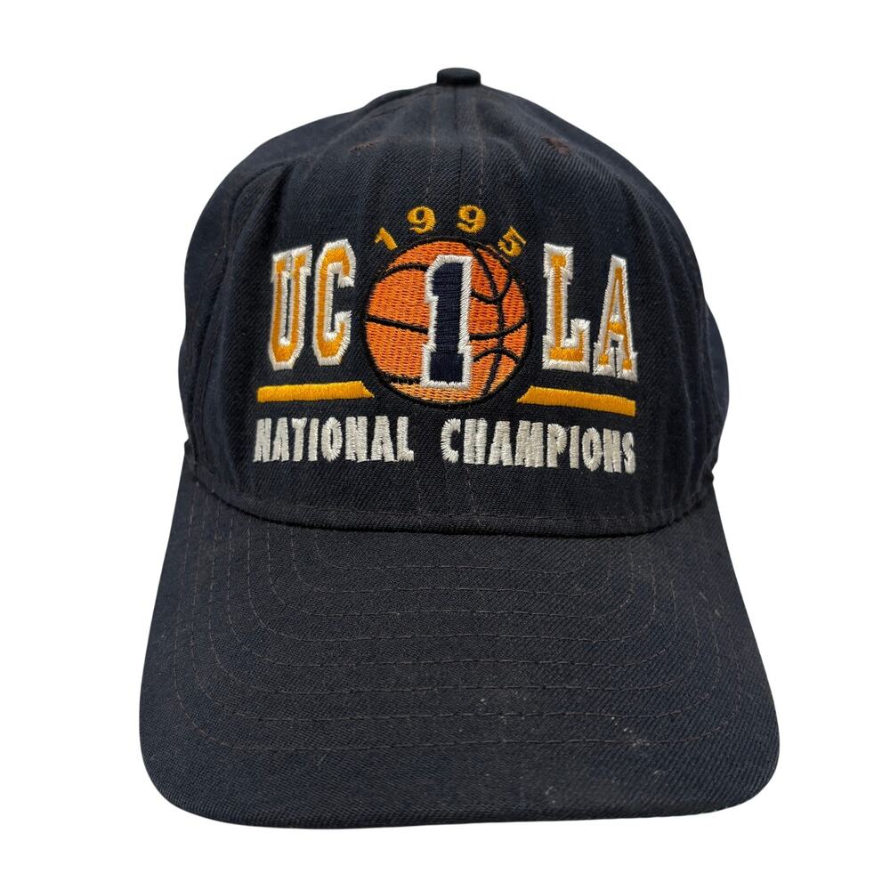 VTG 90's 1995 UCLA Basketball Champions Adjustable Snapback Baseball Hat Black